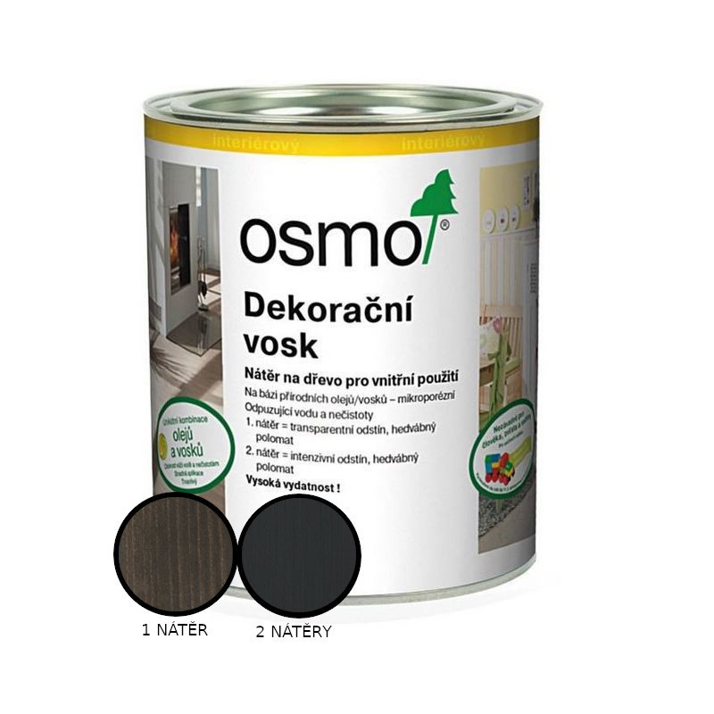 Vosk dekorační Osmo 3169 intenzivní černý 0,125 l