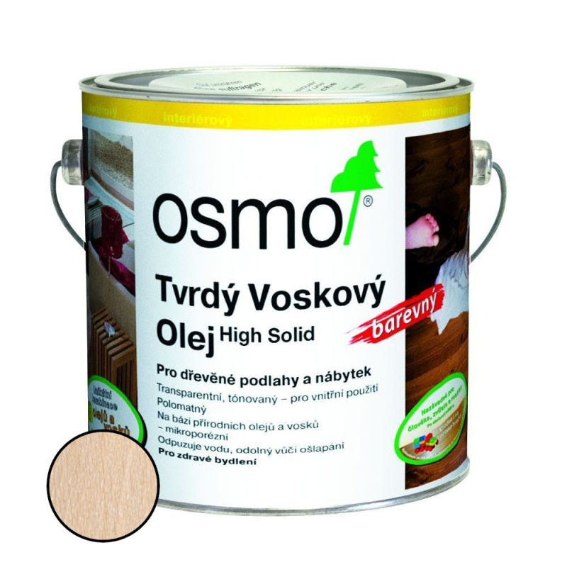 Olej tvrdý voskový Osmo 3040 bílý 0,75 l