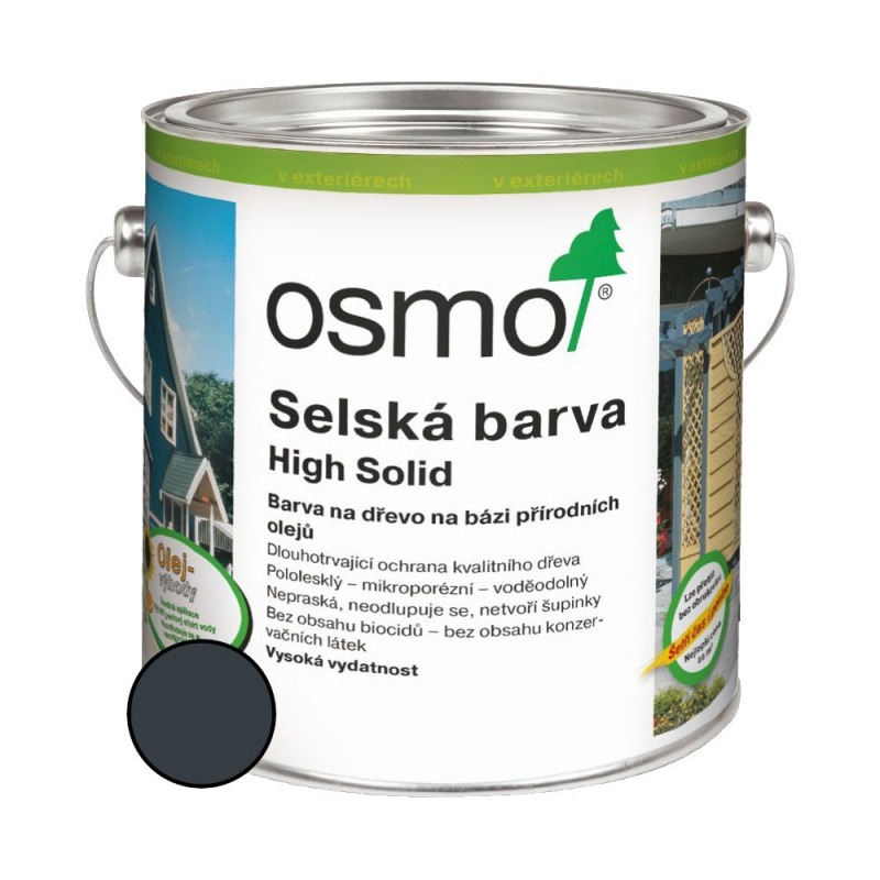 Nátěr venkovní Osmo 2716 Selská barva antrac. šedá 0,75 l