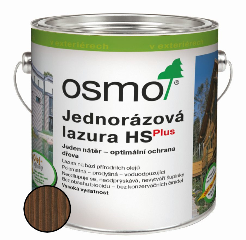 Lazura jednorázová Osmo HS plus 9264 palisandr 0,75 l