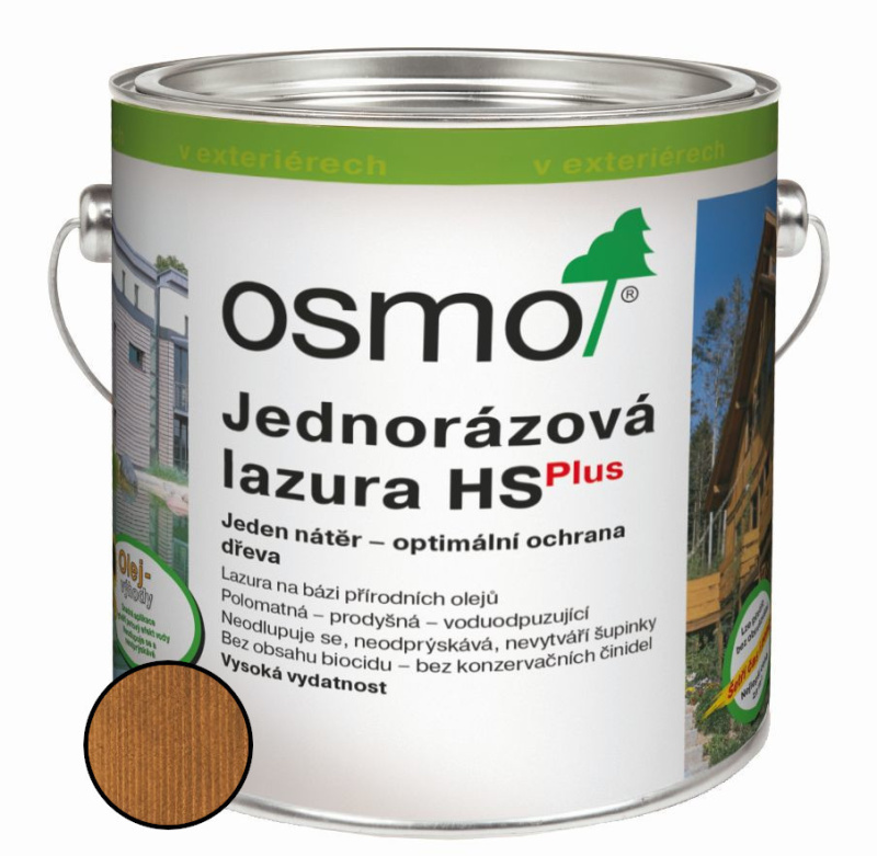 Lazura jednorázová Osmo HS plus 9262 teak 2,5 l