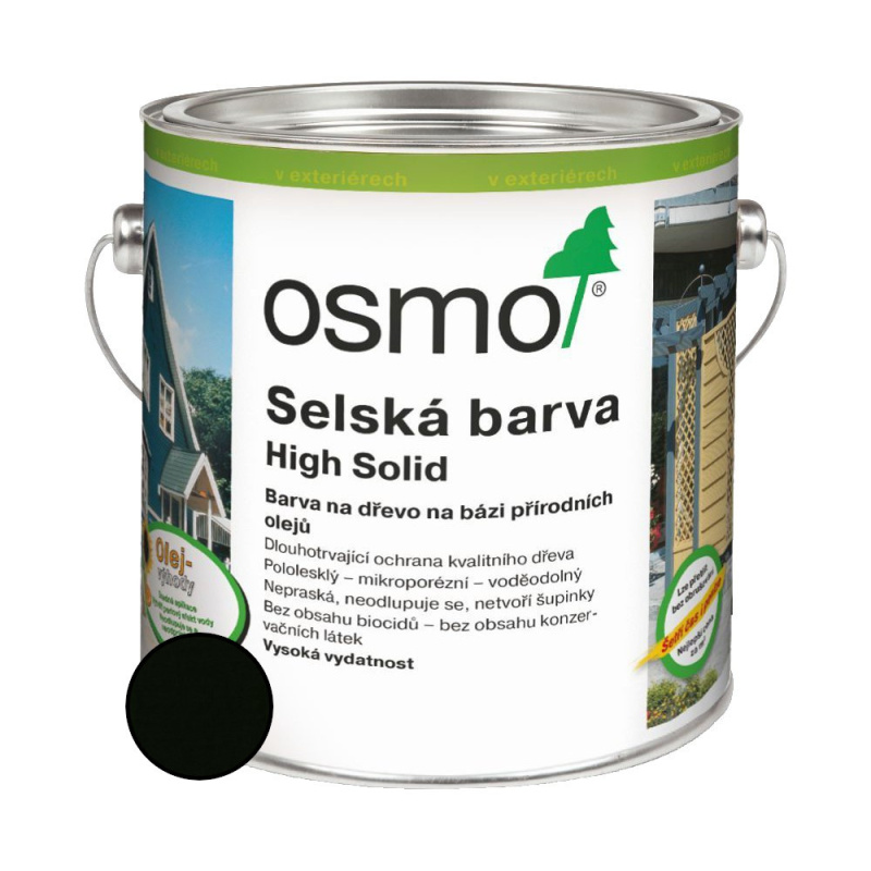Nátěr venkovní Osmo 2703 Selská barva černošedá 2,5 l