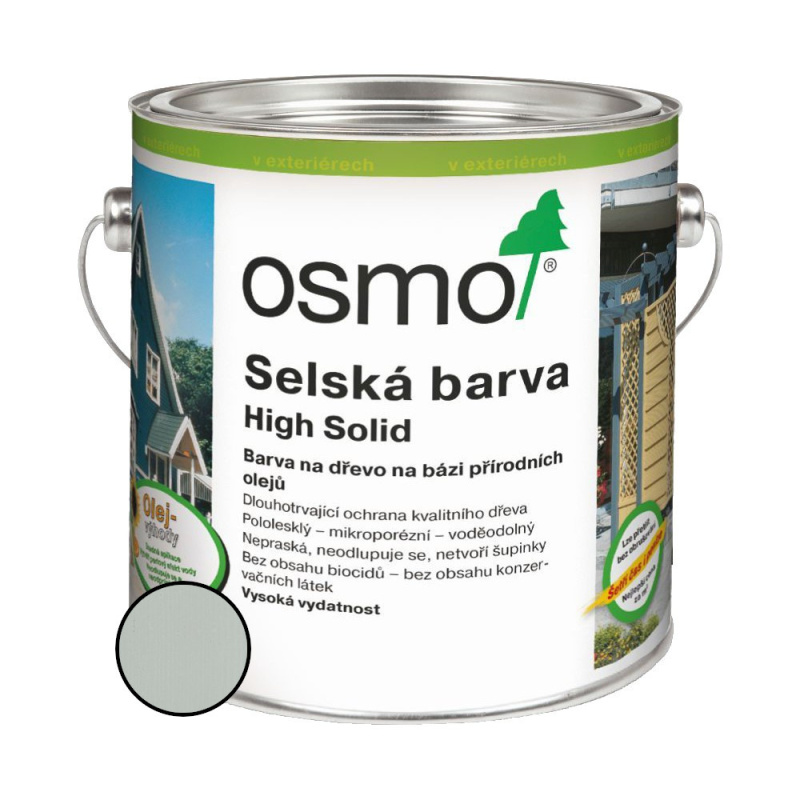 Nátěr venkovní Osmo 2735 Selská barva světle šedá 2,5 l
