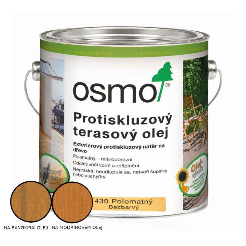 Olej terasový protiskluzový Osmo 430 bezbarvý 2,5 l