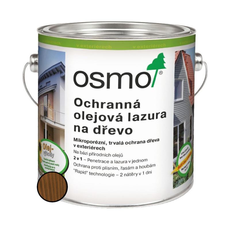 Lazura olejová ochranná Osmo 707 ořech 0,75 l