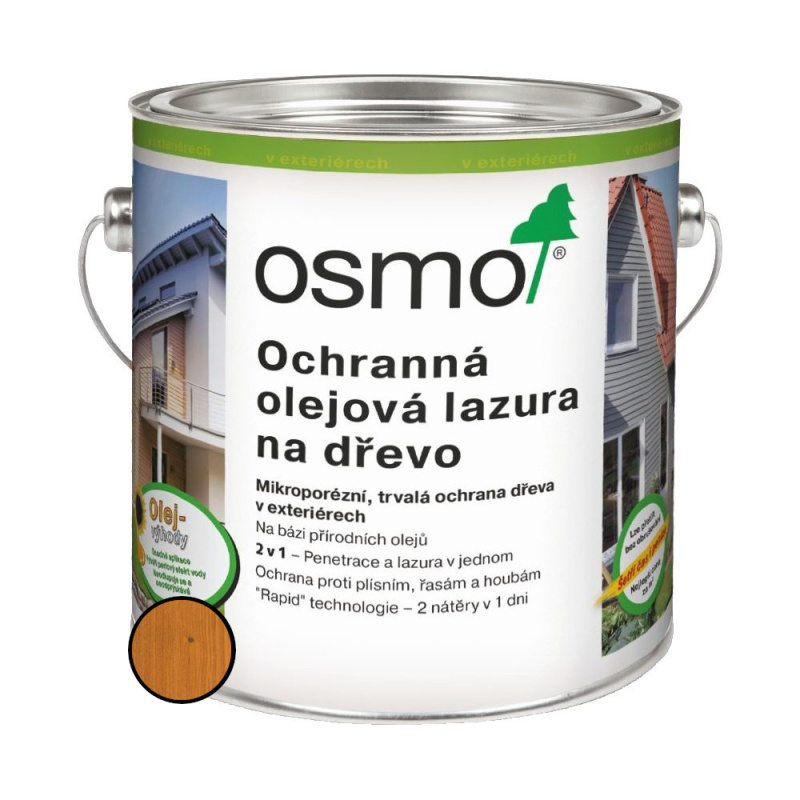Lazura olejová ochranná Osmo 728 cedr 2,5 l