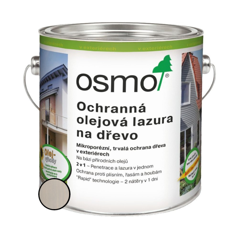 Lazura olejová ochranná Osmo 906 perlově šedá 2,5 l