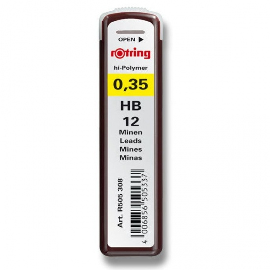 Tuhy 0.35mm HB 12ks Rotring