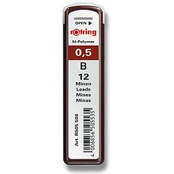 Tuhy 0.5mm B 12ks Rotring