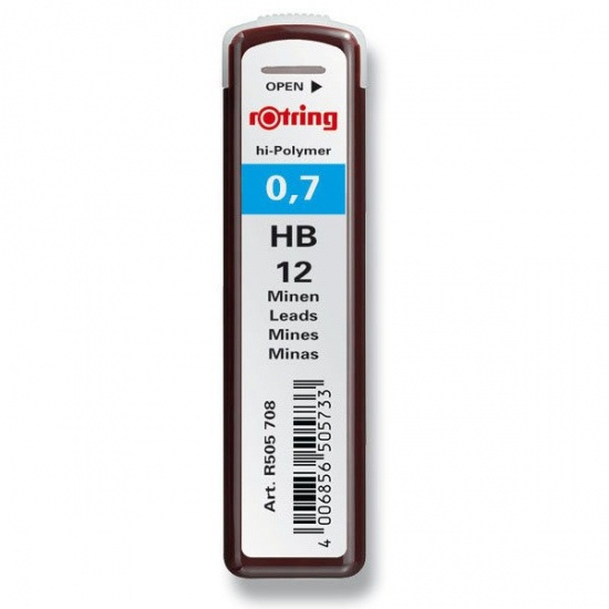 Tuhy 0.7mm HB 12ks Rotring