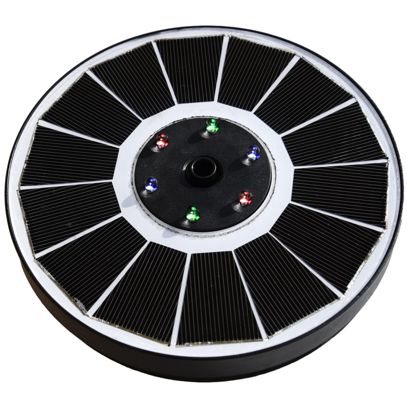 Heissner Sada solárních jezírkových čerpadel, barevné LED