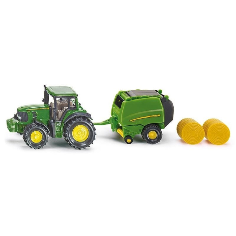 Siku John Deere traktor s balíkovačkou