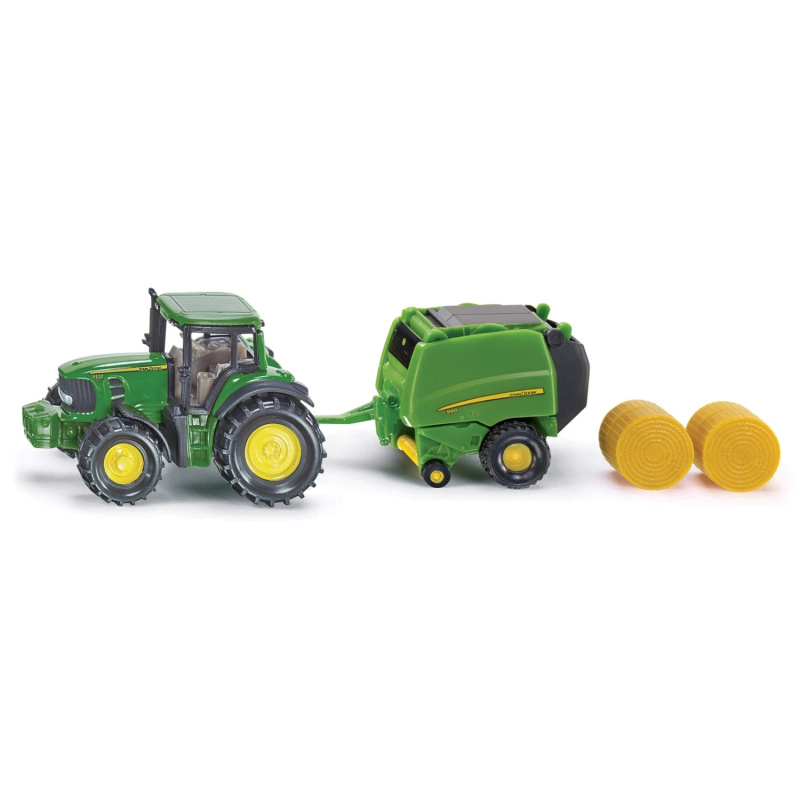 Siku John Deere traktor s balíkovačkou