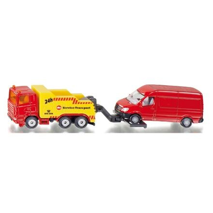 SIKU Blister - Odtahové auto s dodávkou