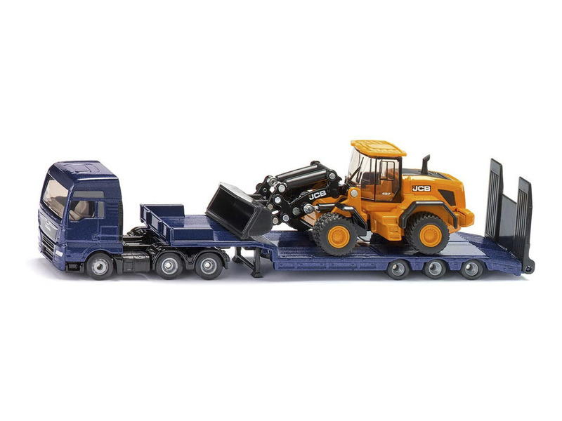 SIKU Super - nakladač MAN s kolovým nakladačem JCB
