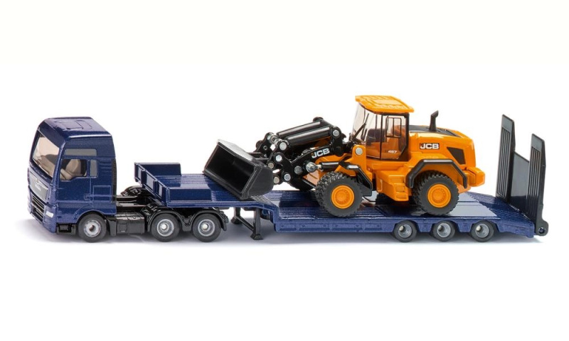 SIKU Super - nakladač MAN s kolovým nakladačem JCB