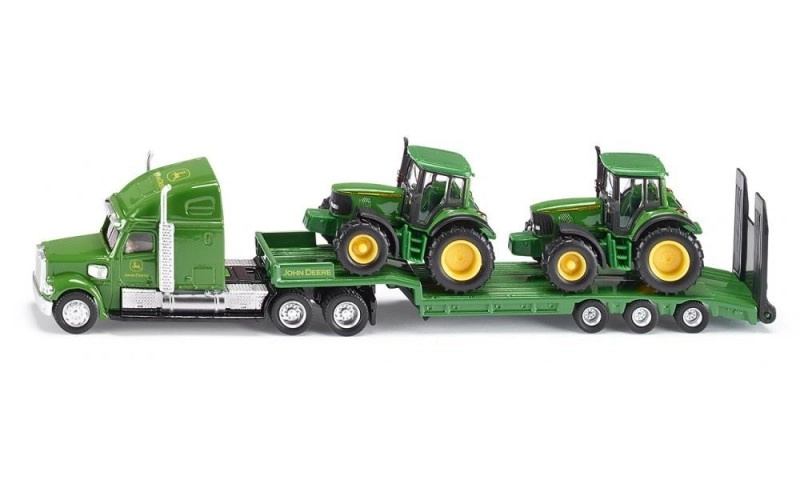 Siku Tahač s podvalníkem a traktory John Deere