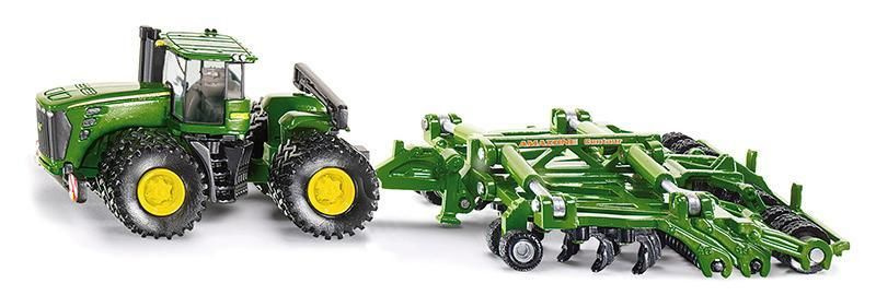 Siku Farmer Traktor John Deere 9630 s bránami Amazone Centaur