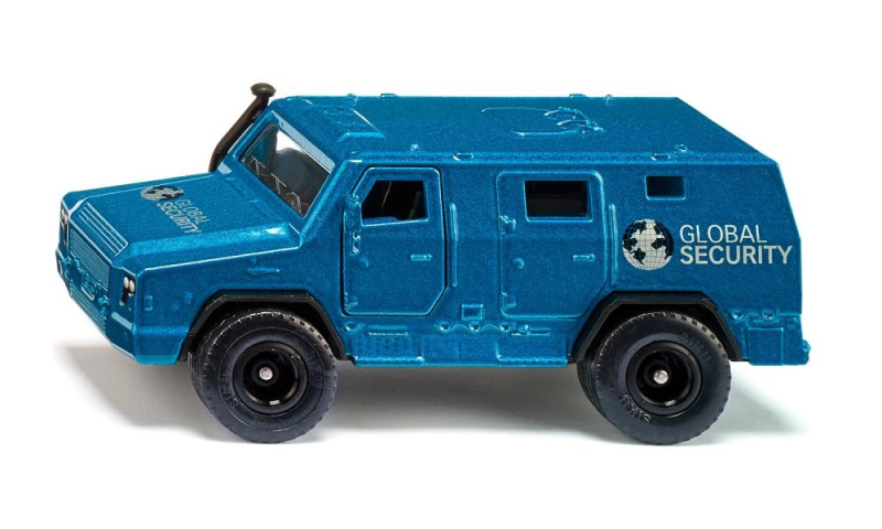 SIKU Super - bezpečnostní auto pro přepravu peněz a cenností s nálepkami, 1:50