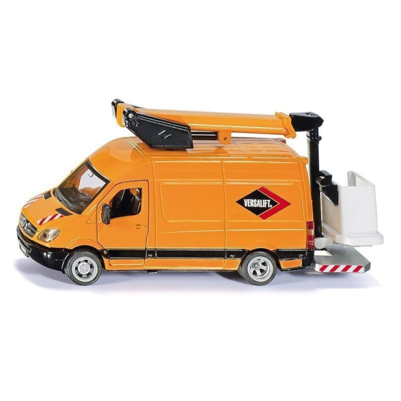 SIKU Super 1940 - Mercedes-Benz Sprinter s vyvýšenou pracovní plošinou 1:50