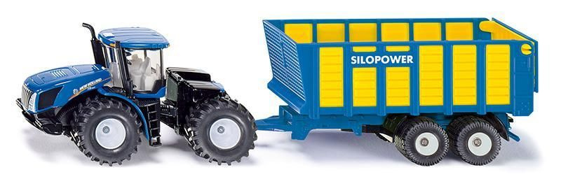 SIKU Farmer 1947 - Traktor New Holland s přívěsem Joskin, 1:50