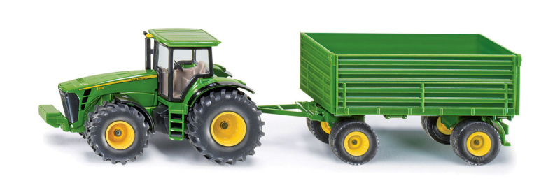 SIKU Farmer - traktor John Deere s vlekem, 1:50