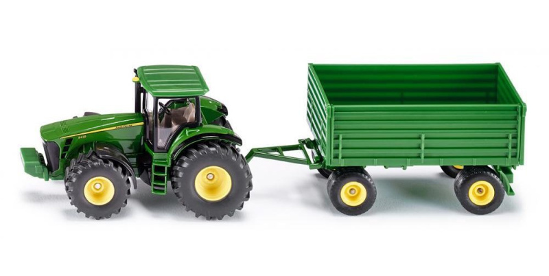 SIKU Farmer - traktor John Deere s vlekem, 1:50