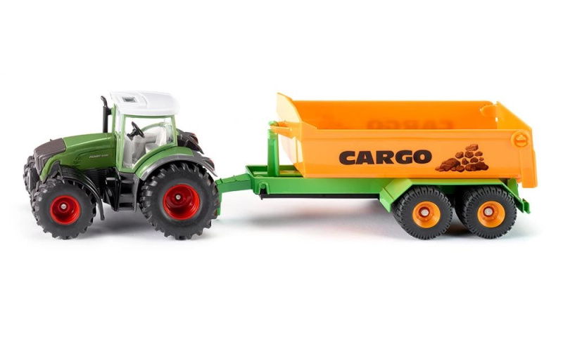 SIKU Farmer - traktor Fendt s vyklápěcím přívěsem, 1:50