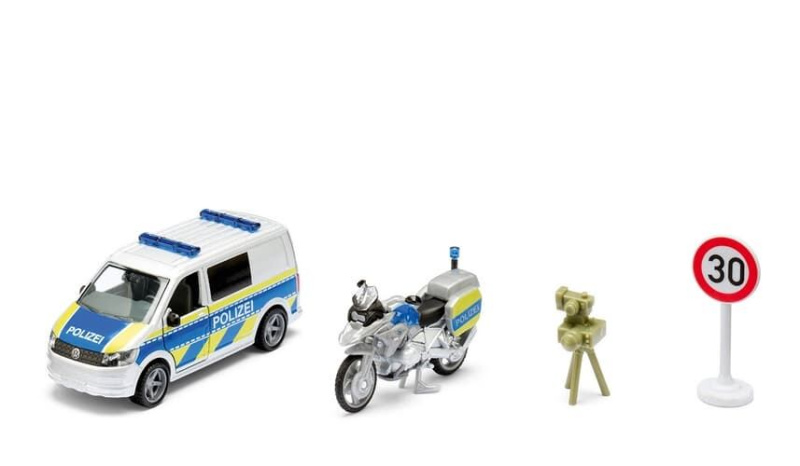 Siku super policejní set VW T6 s motorkou BMW