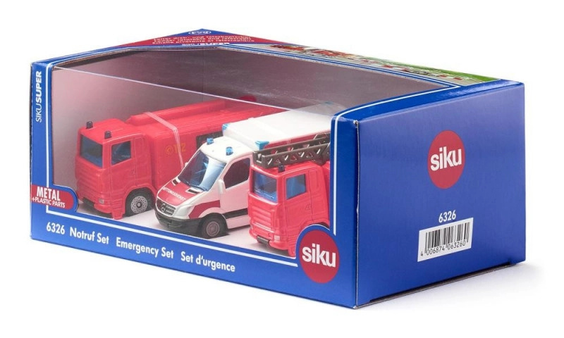 SIKU Super - set záchranářská vozidla 3ks