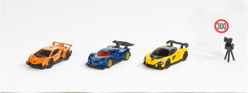 SIKU Super - set sportovní auta a příslušenství