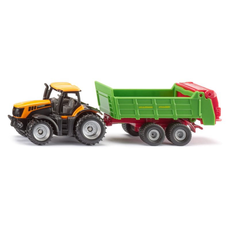 Siku traktor JCB s univerzálním rozmetadlem Strautmann
