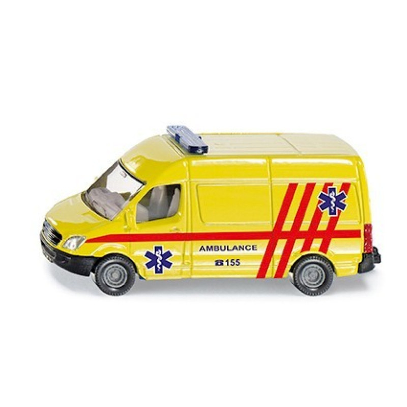 SIKU kovový model - Ambulance dodávka česká verze