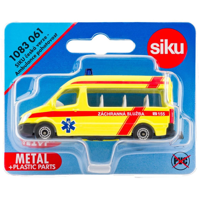 SIKU Auto Mercedes-Benz Sprinter Záchranná Služba ČR ambulance model 1083