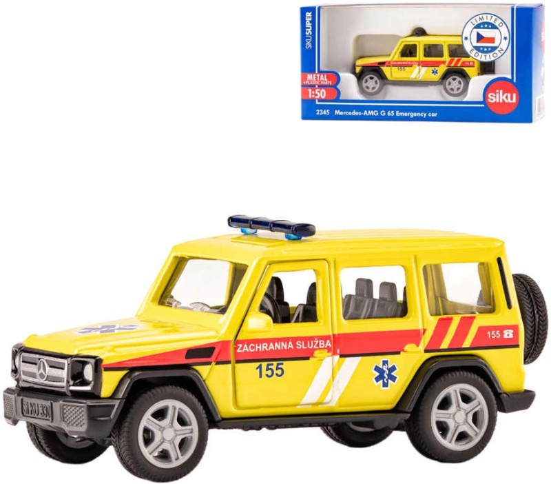 SIKU Super česká verze - ambulance Mercedes AMG G65