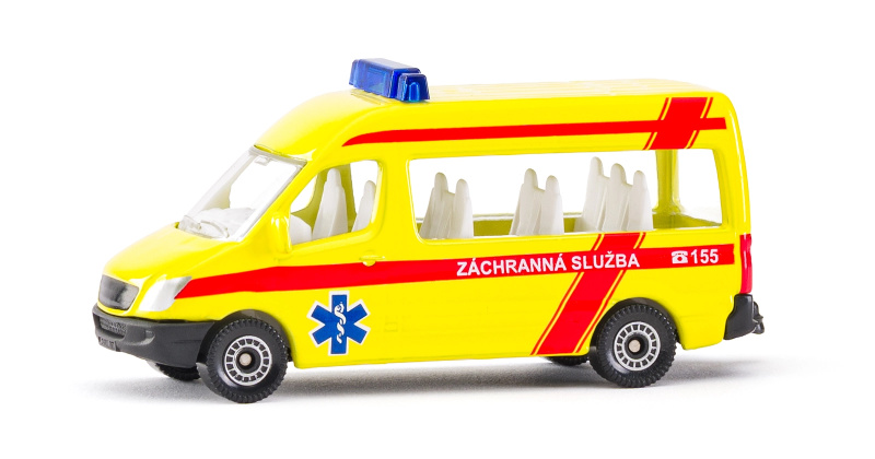 SIKU Auto Mercedes-Benz Sprinter Záchranná Služba ČR ambulance model 1083