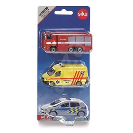 Siku Set mix policie hasiči ambulance česká verze
