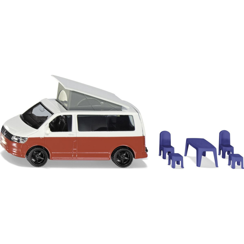 SIKU Super - VW T6 California s pohyblivou střechou a příslušenstvím