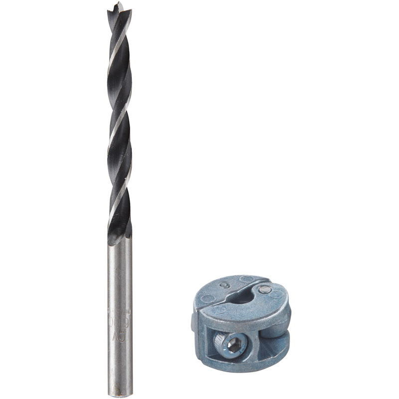 wolfcraft Spirálový vrták do dřeva s omezovačem hloubky vrtání, pr. 6 mm