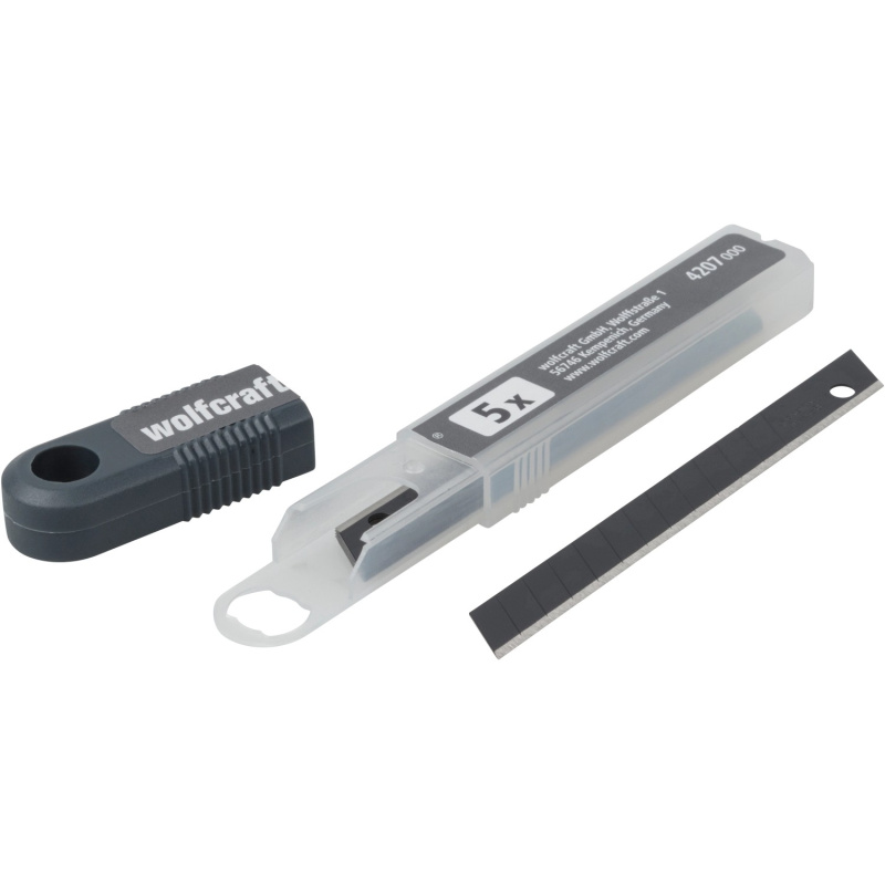 Wolfcraft Profesionální odlamovací čepele, černé, 5 ks, 9 mm