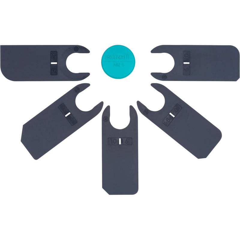 Wolfcraft 5-dílná sada hladítek na spáry pro silikon a akryl