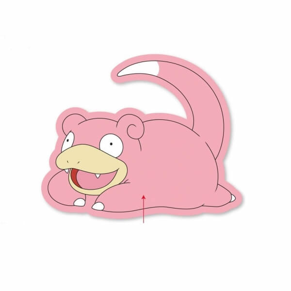 Herding Polštář Pokémon Slowpoke 35cm Vícebarevná