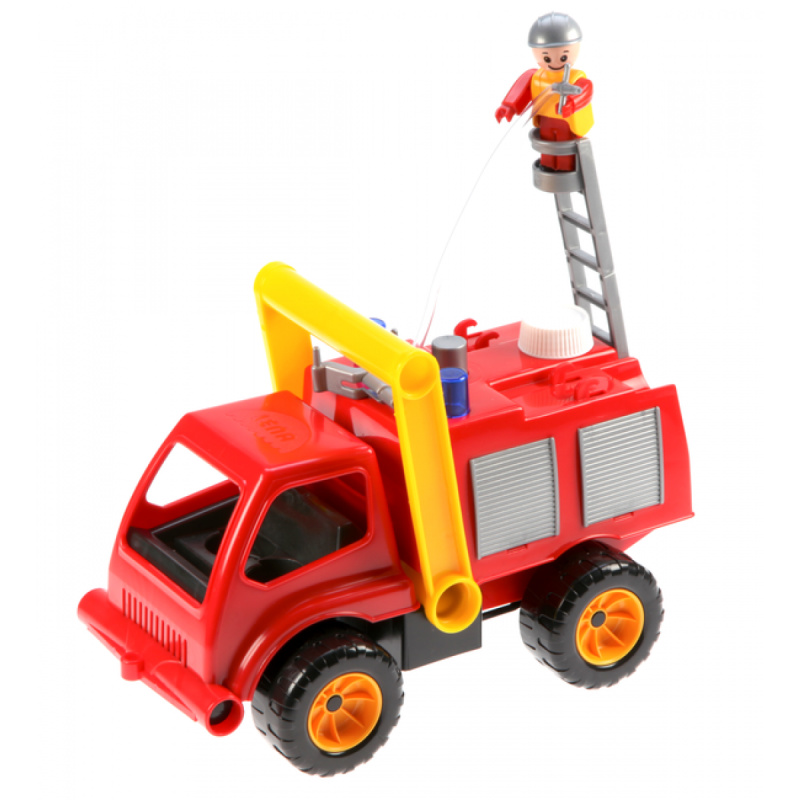 Stříkající hasičské auto s figurkou