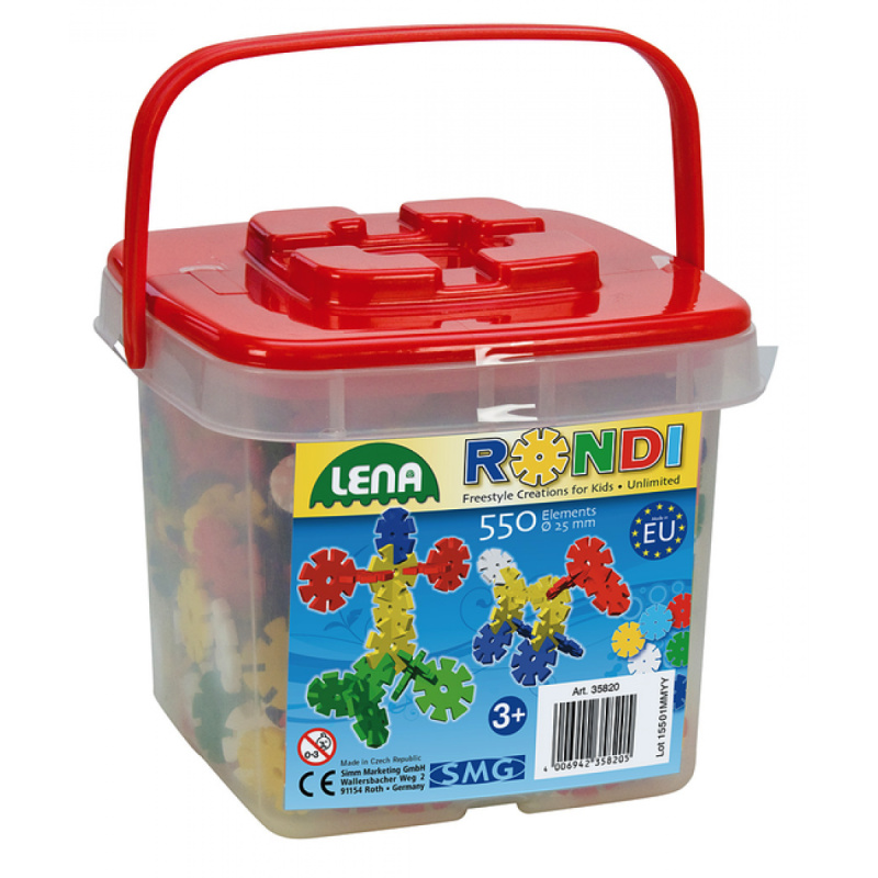 Lena 35820 Kostky Rondi 2,5cm 550 ks