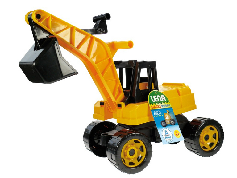 Lena Bagr žlutočerný Giga Trucks plast 70 cm