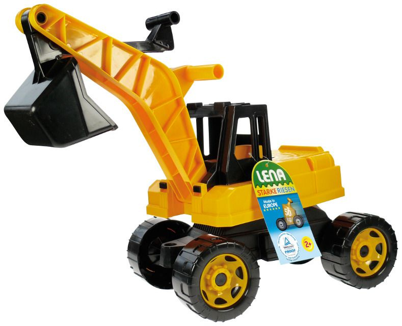 Lena Bagr žlutočerný Giga Trucks plast 70 cm