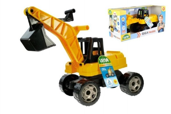 Lena Bagr žlutočerný Giga Trucks plast 70 cm