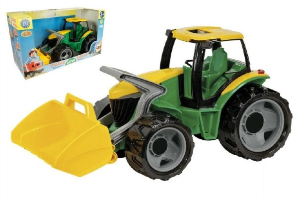Lena Traktor se lžíci zeleno žlutý