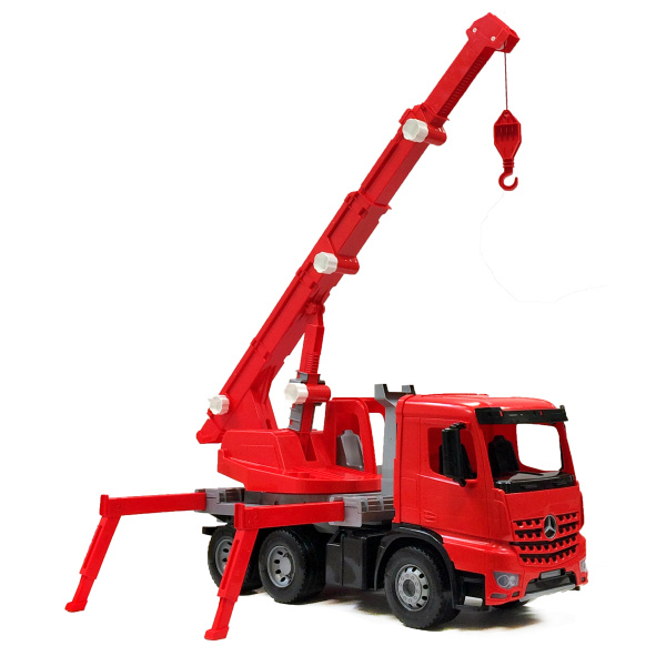 Lena Autojeřáb Actros červený