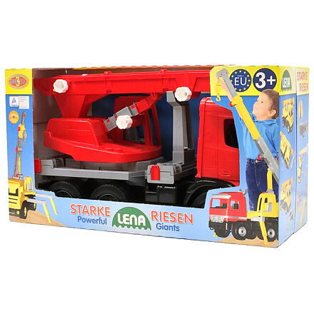 Lena Autojeřáb Actros červený